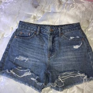 distressed shorts